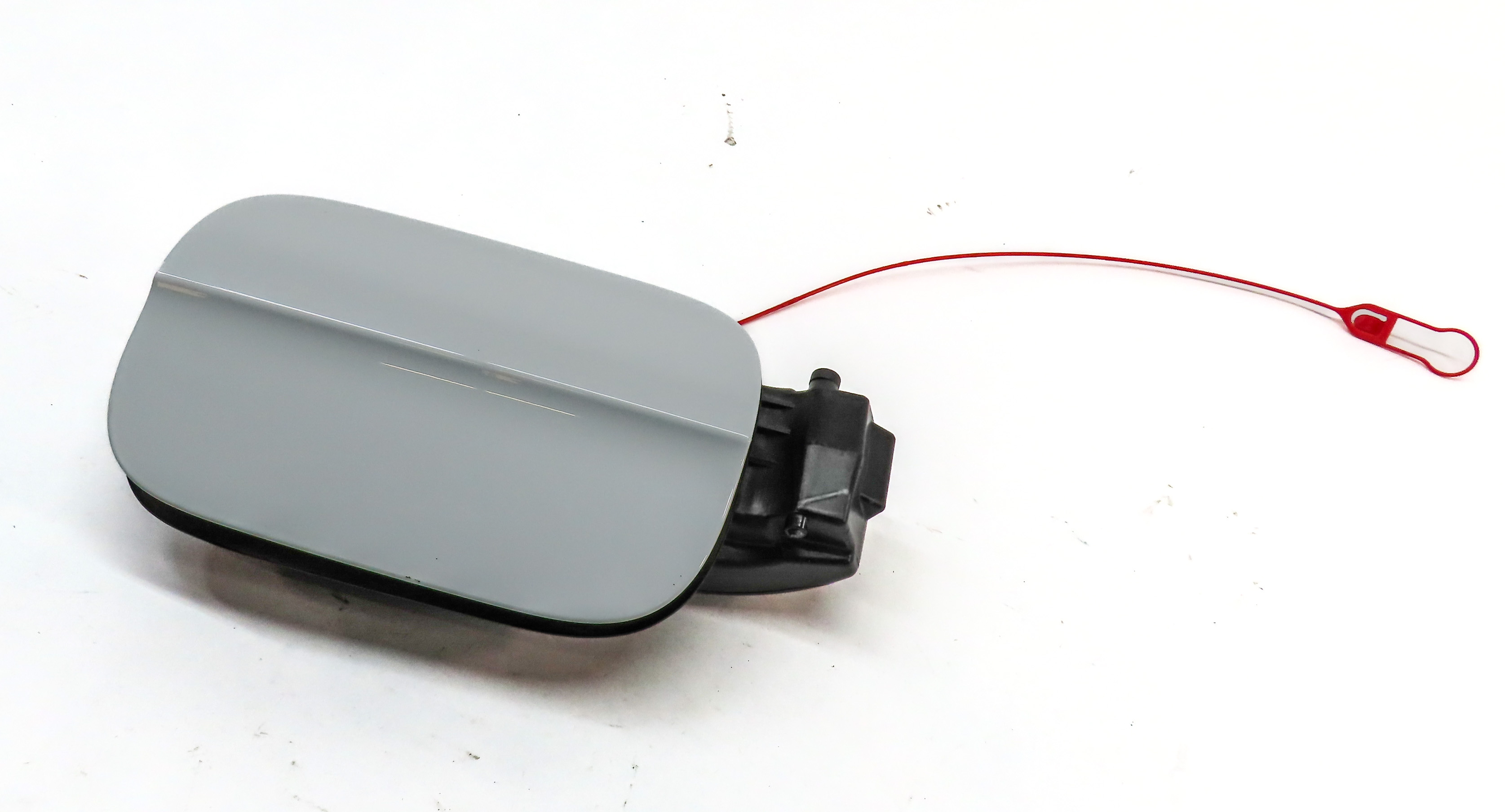 2010-2015 AUDI Q7 (4L) FUEL TANK DOOR LID COVER TRIM w/ HOUSING (White) — exact item pictured